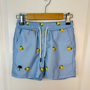 OAS Boys Blue Lemon Swim Trunk Size 6